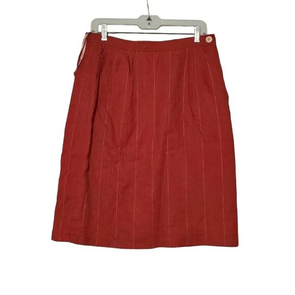 Christian Dior Dresses & Skirts - VTG Christian Dior SEPARATES Women's Pinstripe 100% Linen Pencil Skirt 14